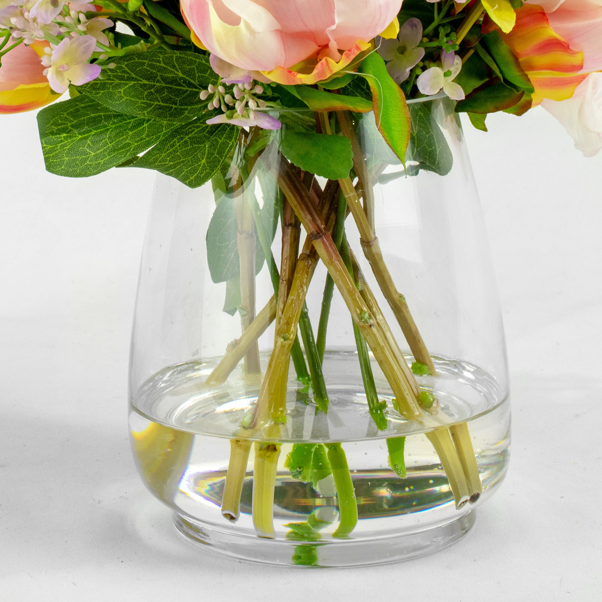 35cm Faux Pink Peony Arrangement