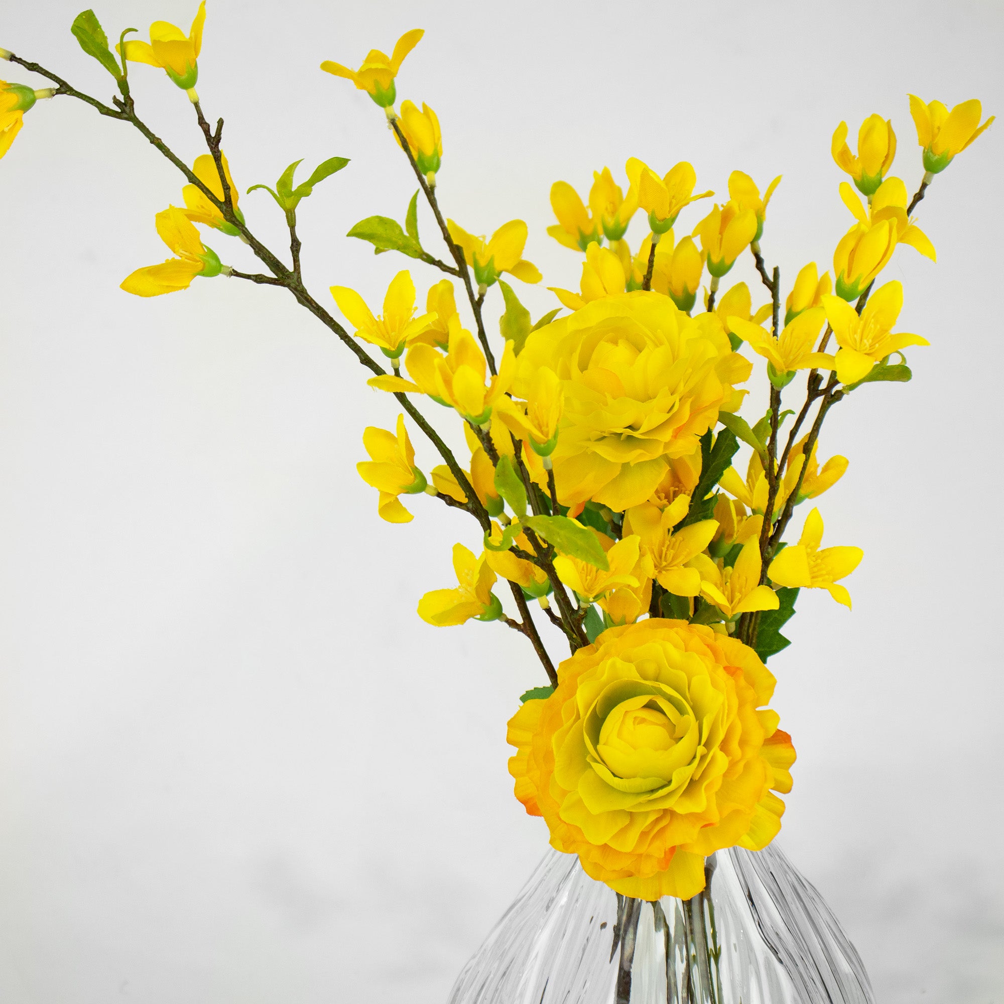 47cm Faux Forsythia Arrangement