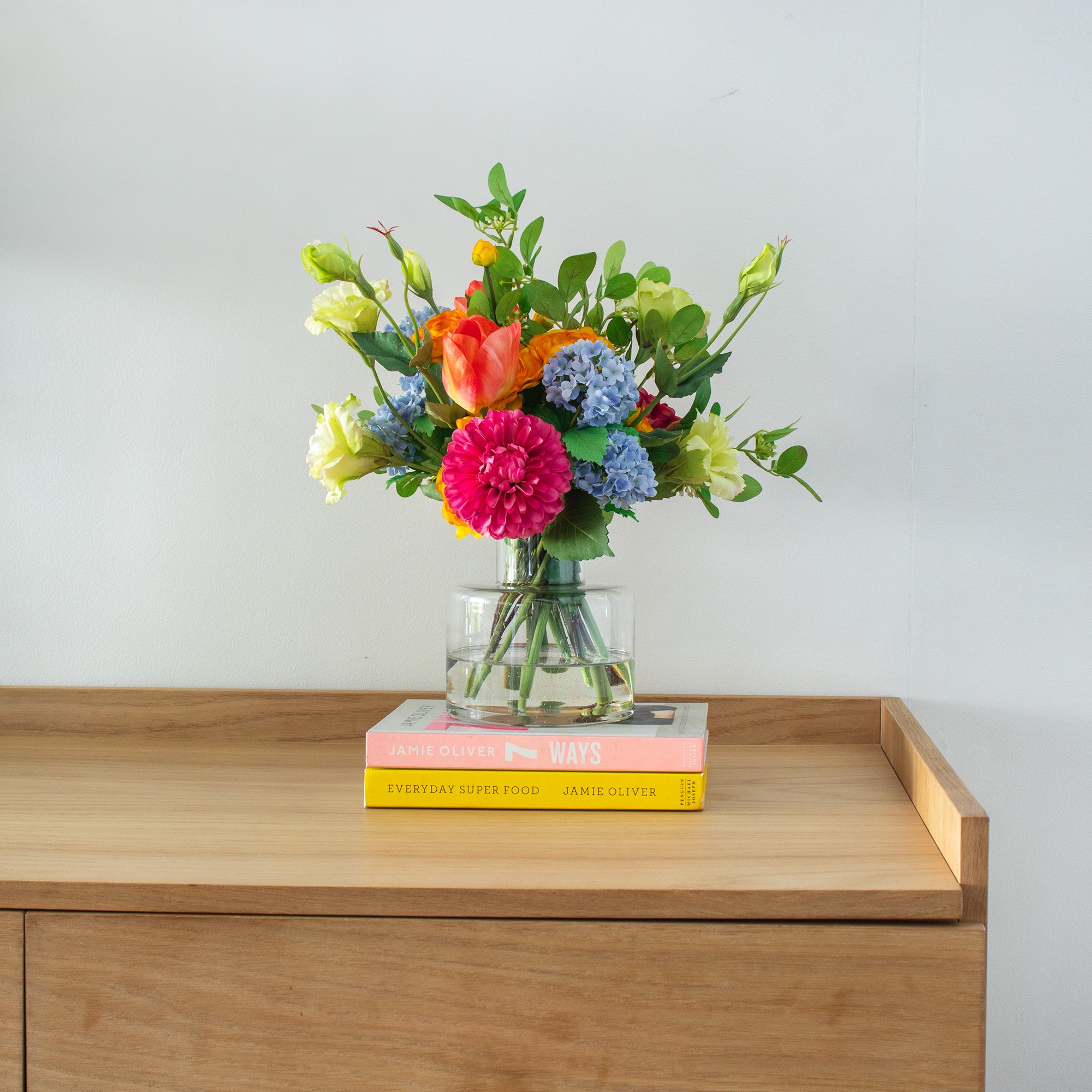 40cm Faux Mixed Bright Bunch Arrangement
