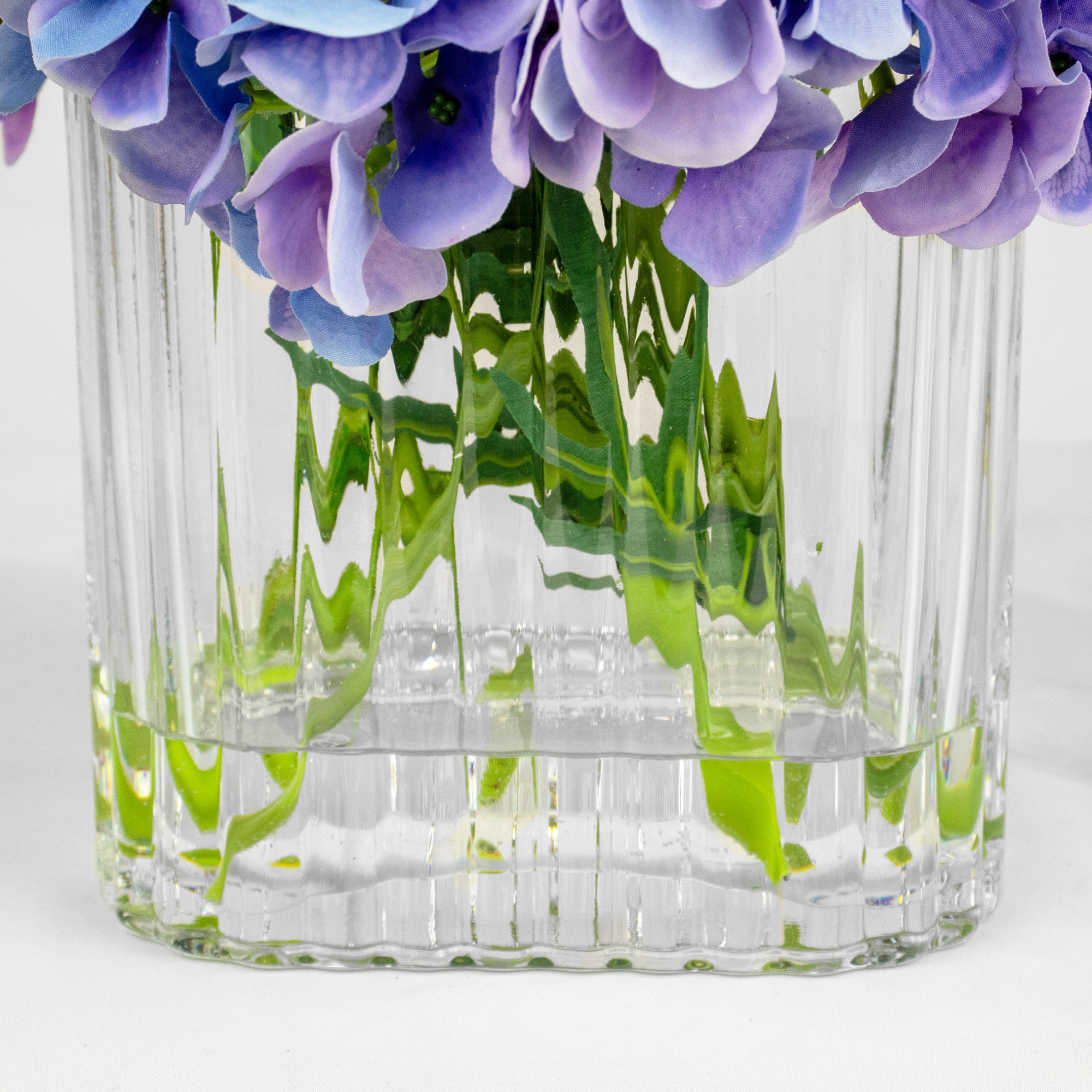 50cm Faux Purple Hydrangea & Scabiosa Arrangement