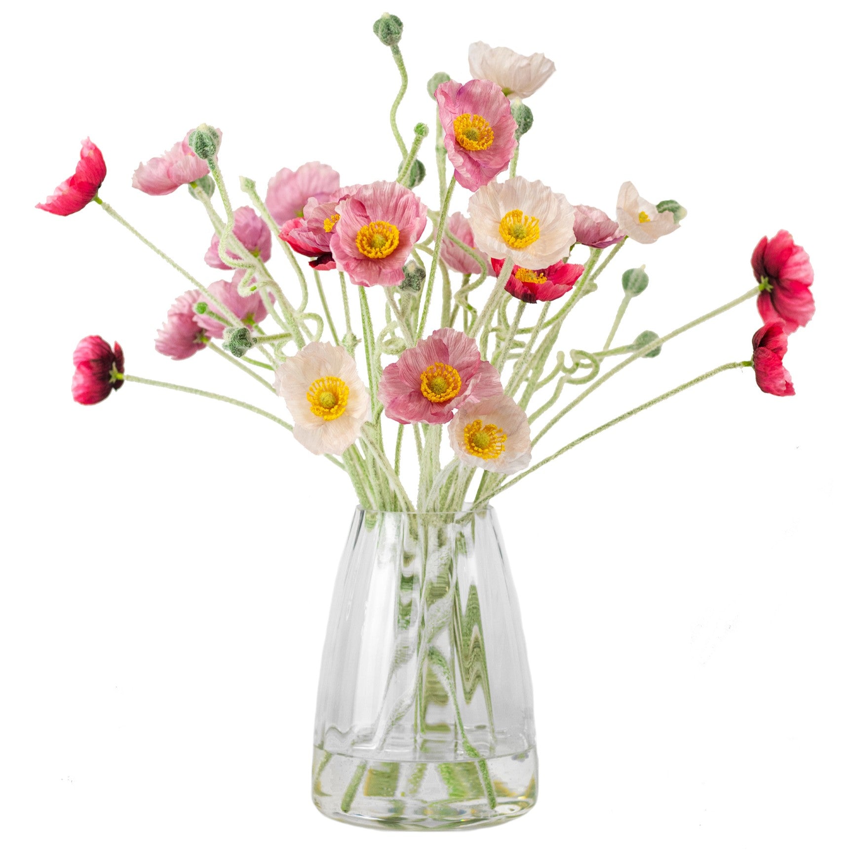 50cm Faux Mixed Poppy Arrangement
