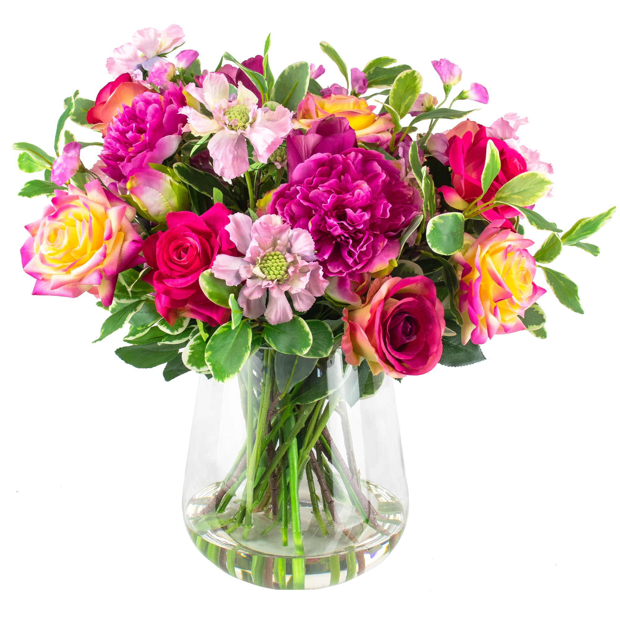 60cm Faux Fuchsia & Plum Mix Arrangement