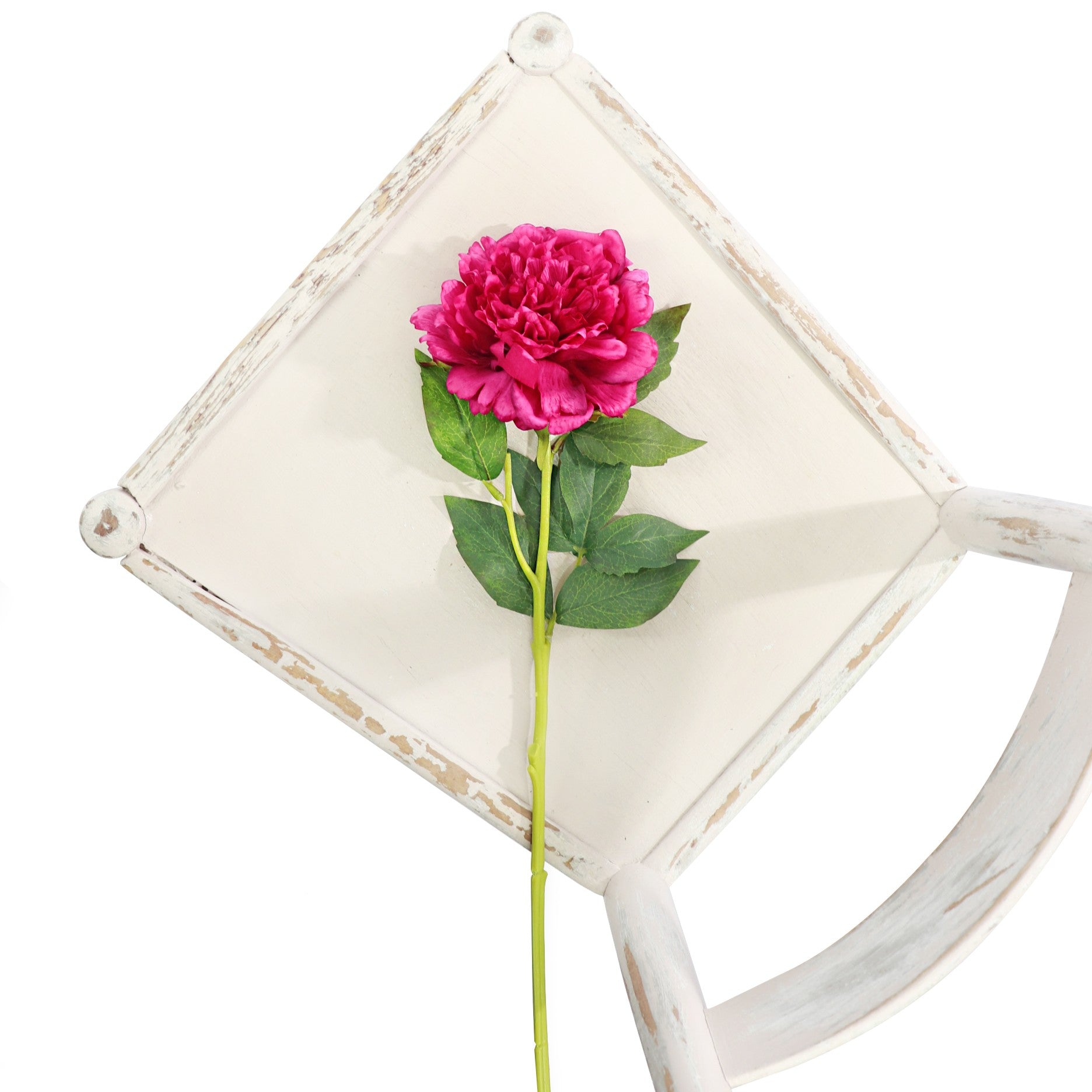Peony Stem - Hot Pink Real-Touch