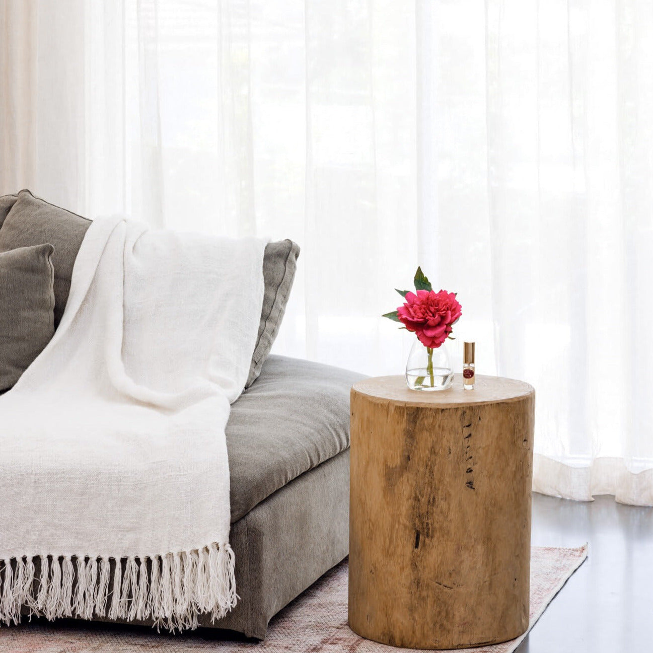 Pink peony flower diffuser