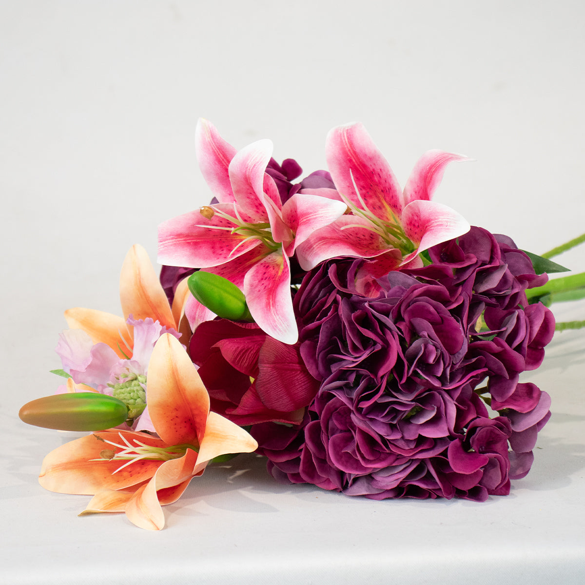 Tangerine Skies Silk Flower Bouquet