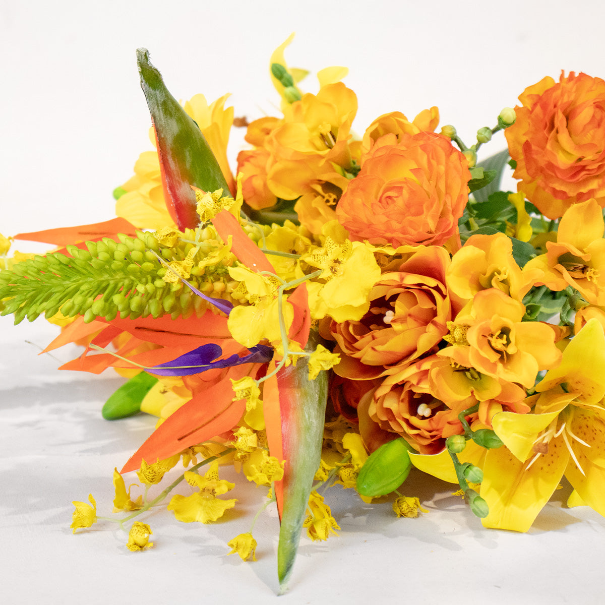 Tropical Sunburst Silk Flower Bouquet