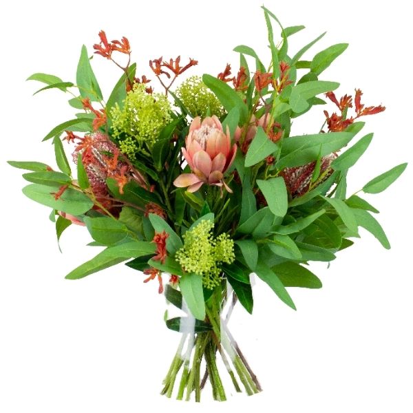 Realistic silk flower bouquet