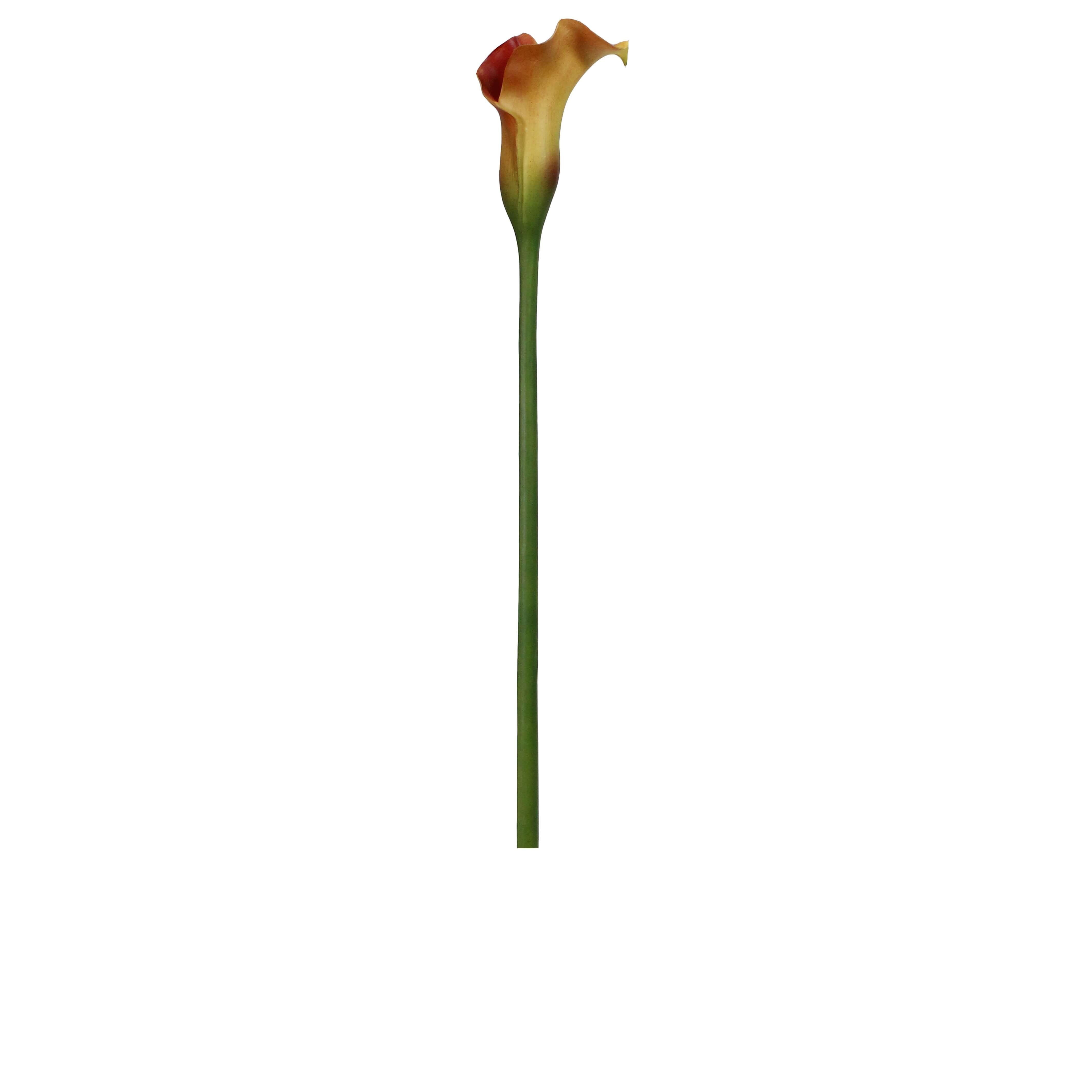 Artificial silk Calla Lily Spray - Coral