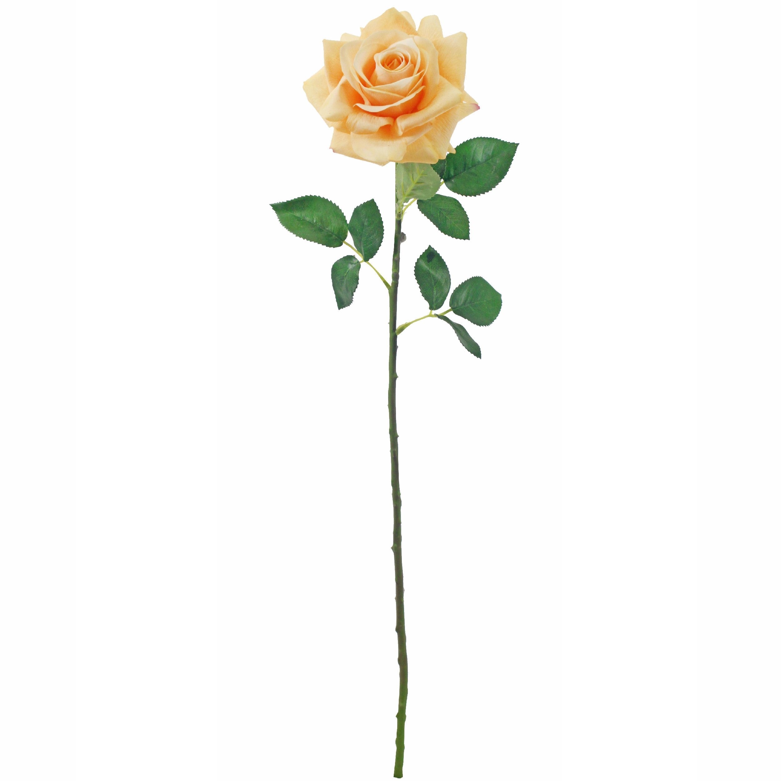 Artificial Real-Touch Rose Stem