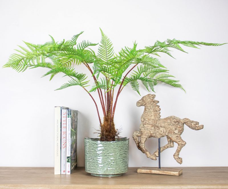 Artificial Sword Fern Plant in Ceramic pot