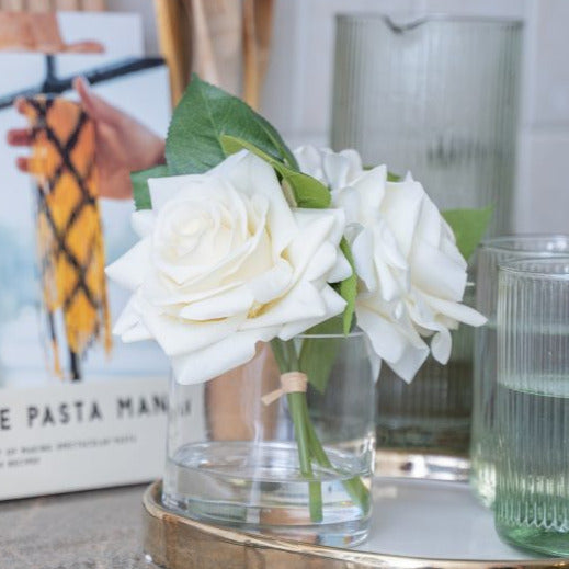 artificial rose flowers with perfume spray