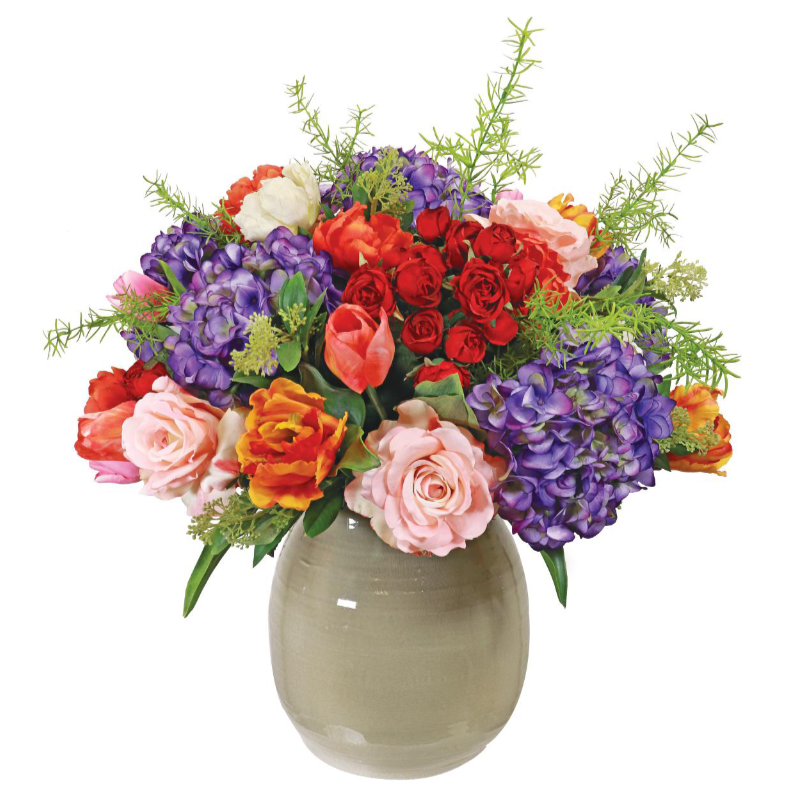 Artificial Flower Arrangement with mixed flowers