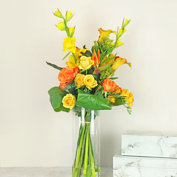 Artificial flower arrangement