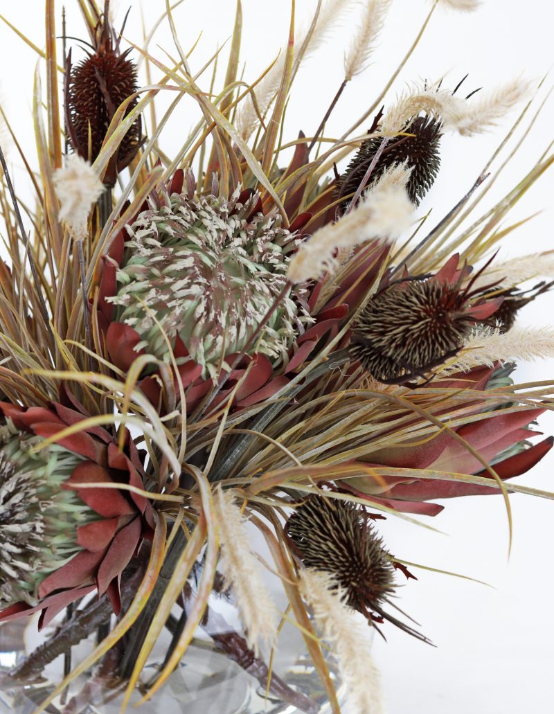 Artificial proteas and banksia stems