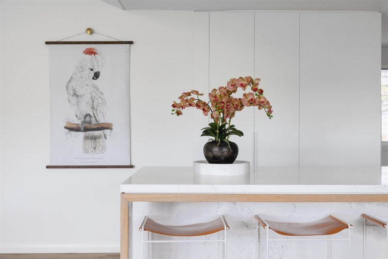 5 artificial apricot orchid