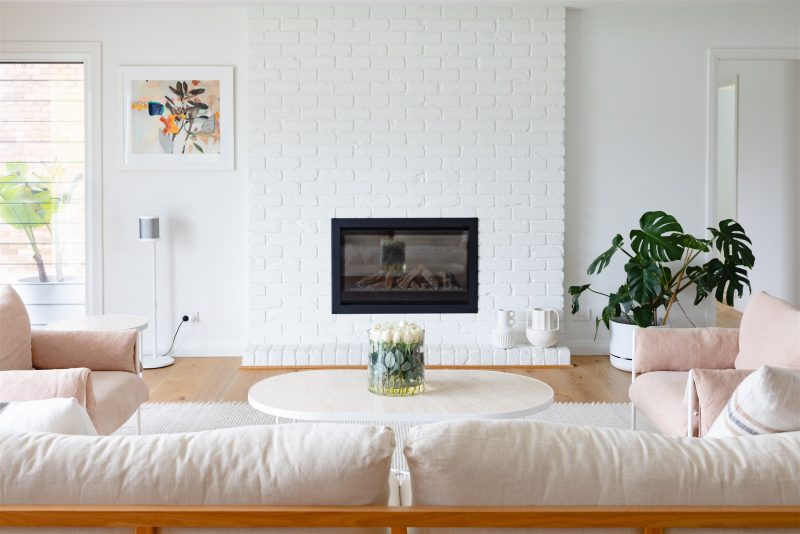 Artificial Mint Rose Arrangement in a home
