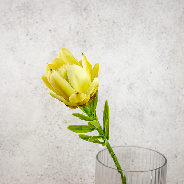 yellow silk flower