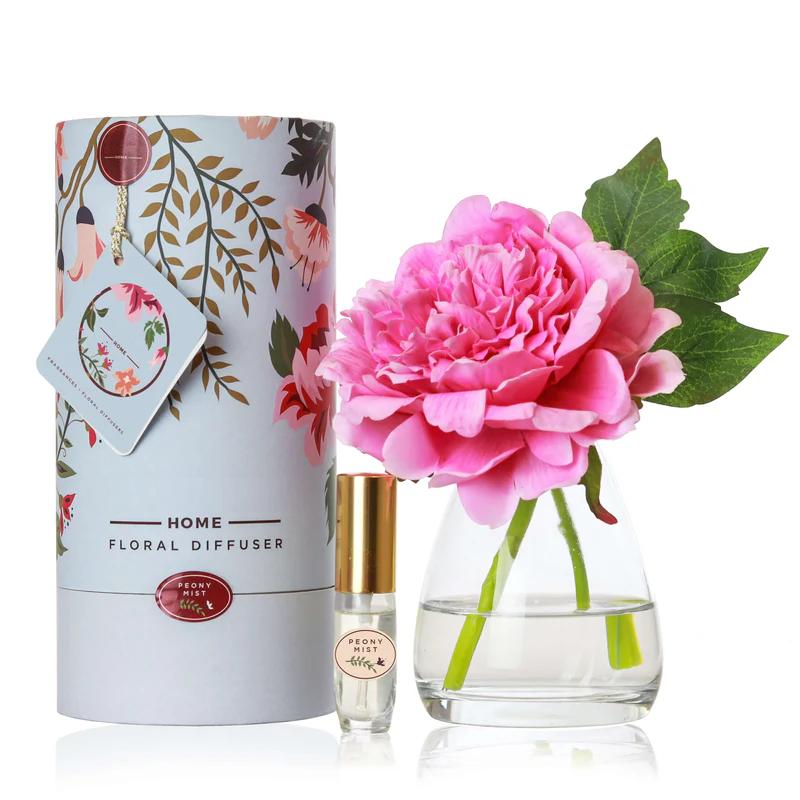 Artificial pink peony flower with fragrance