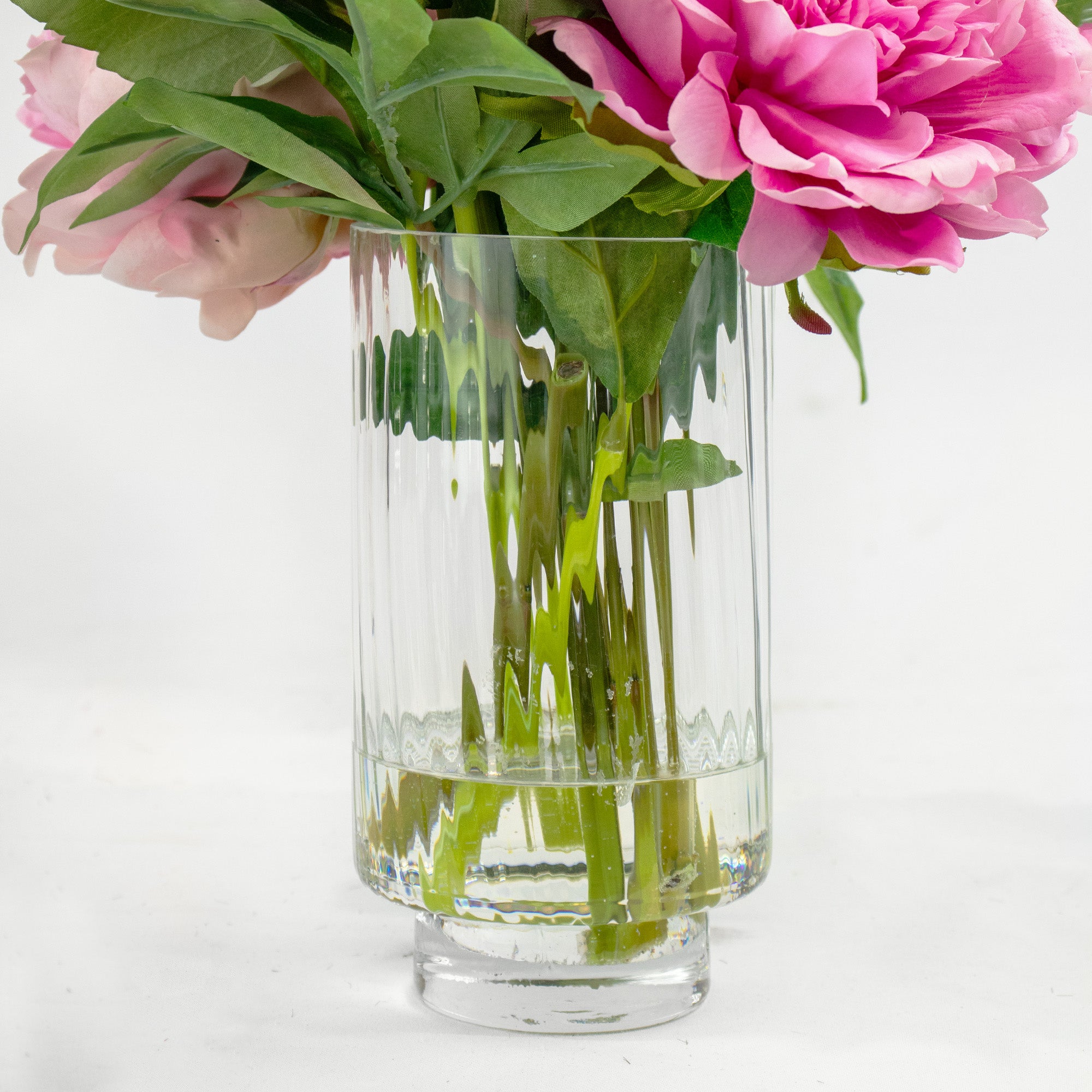 44cm Faux Pink Peony Arrangement