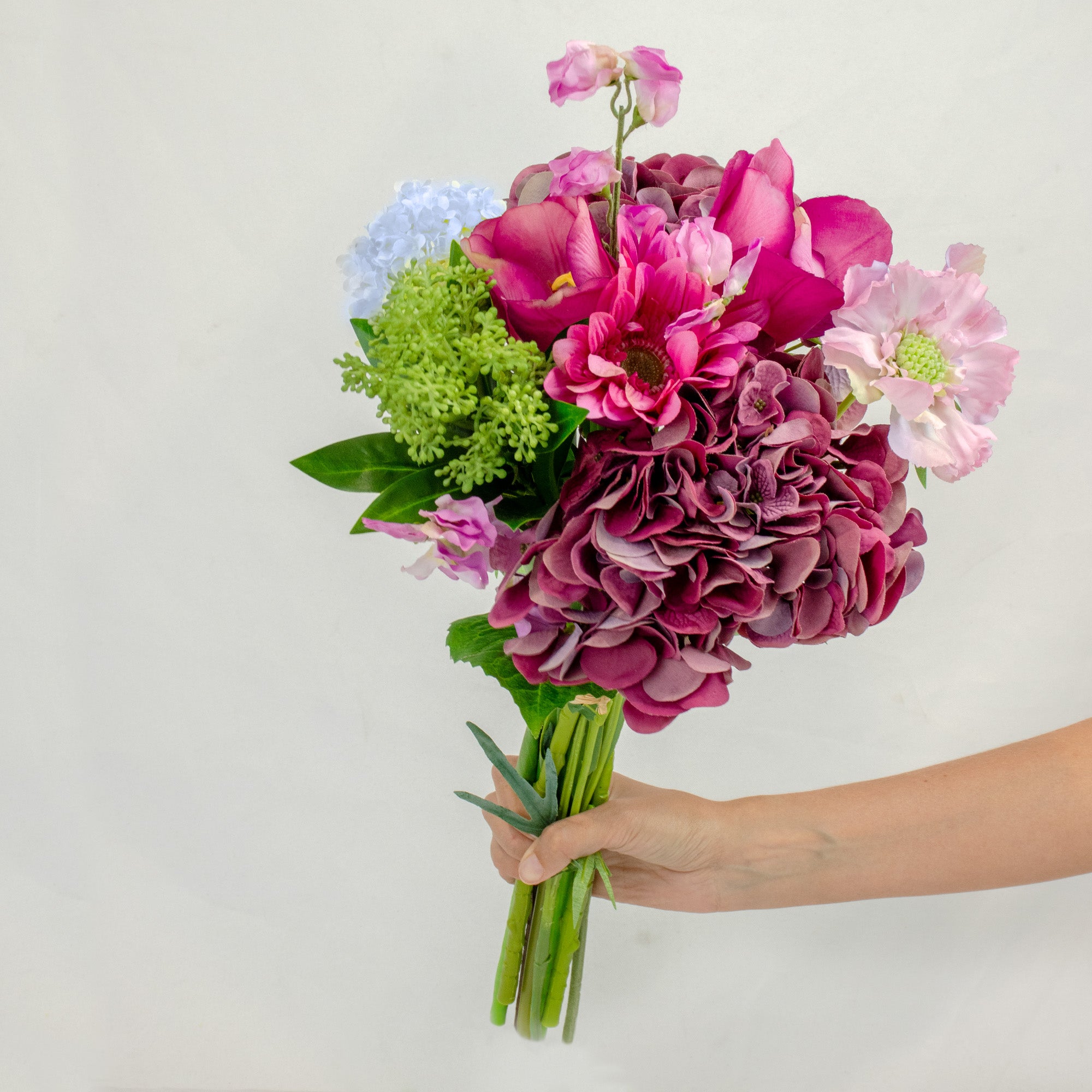 Plum Blush Silk Flower Bouquet