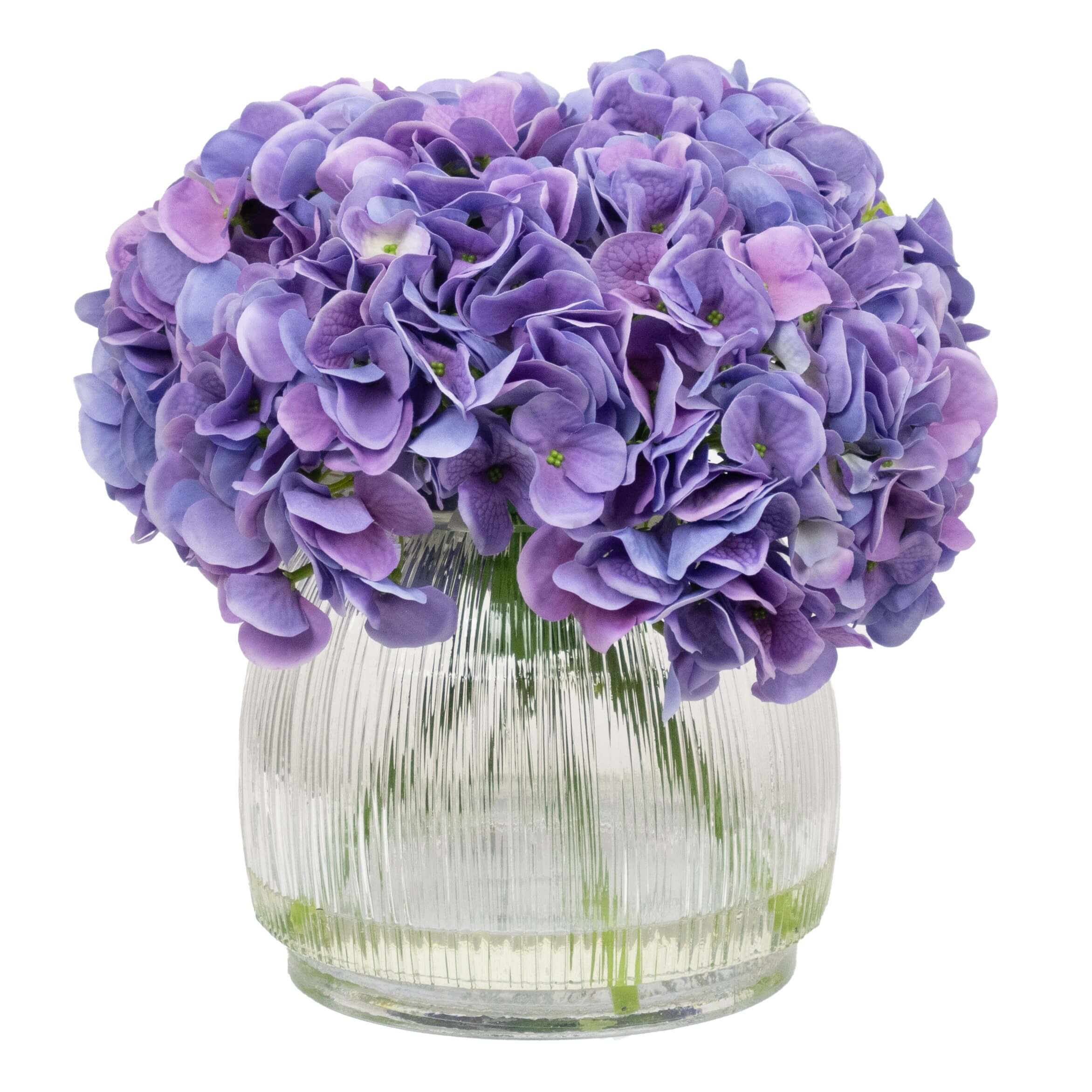 Artificial hydrangea flower arrangement