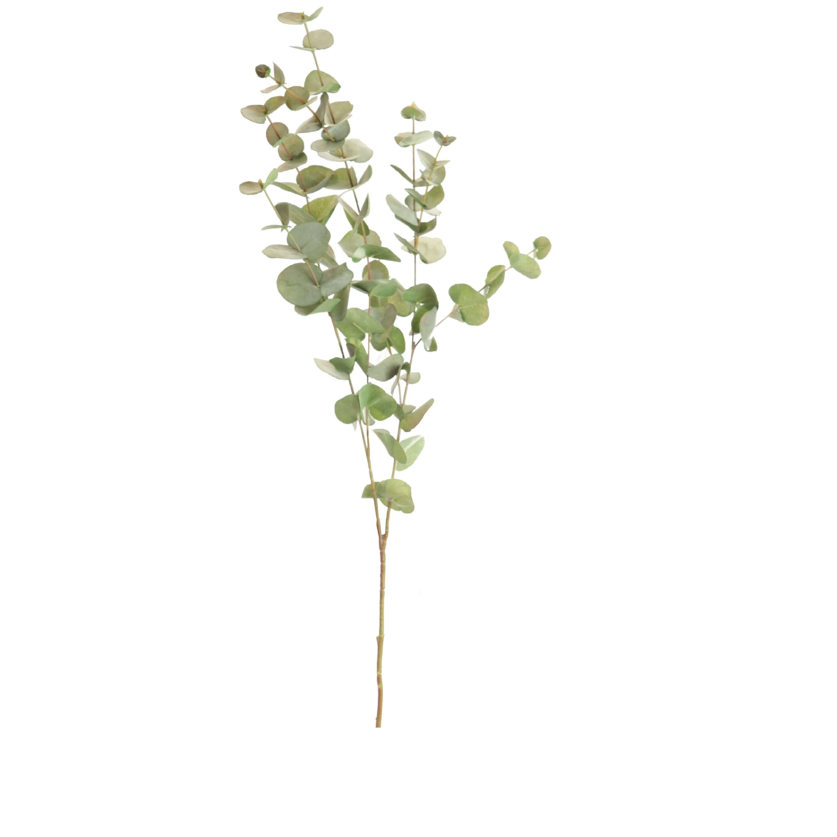 Eucalyptus Spray - Green Yellow artifical flower stem