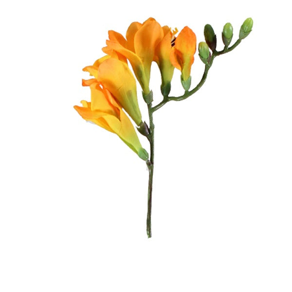 Orange Freesia Spray artifical flowers