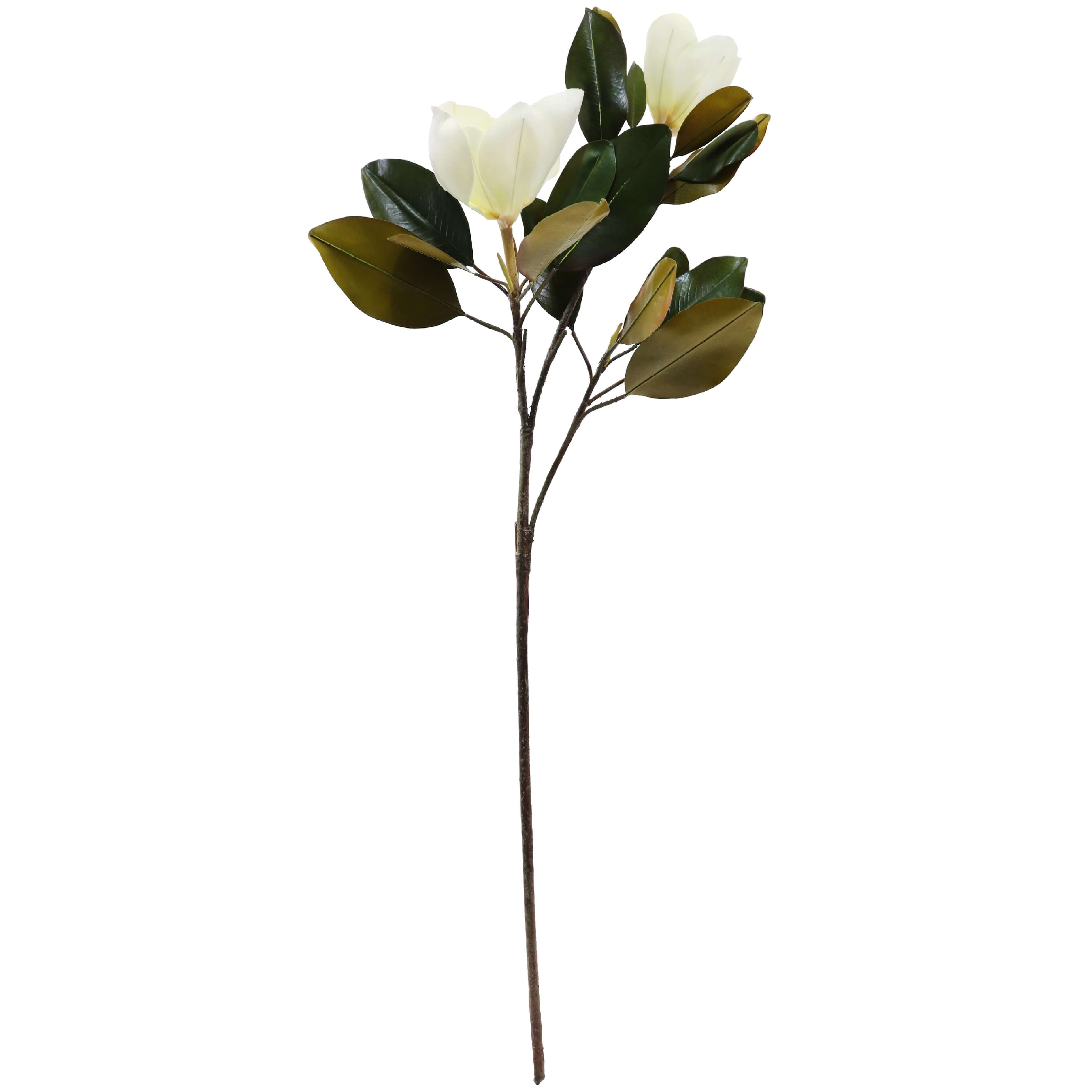 White artificial Magnolia stem