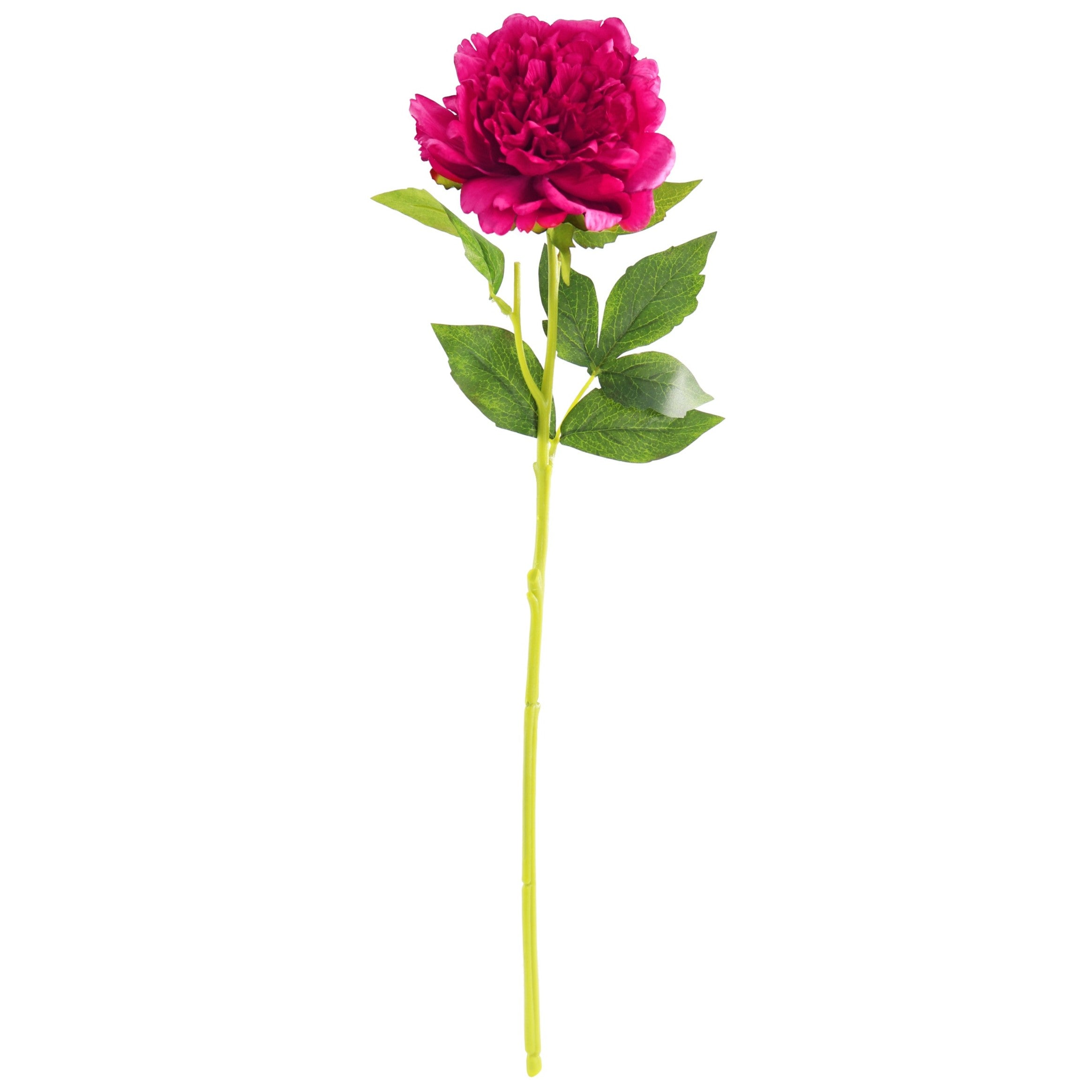 Peony Stem - Hot Pink Real-Touch