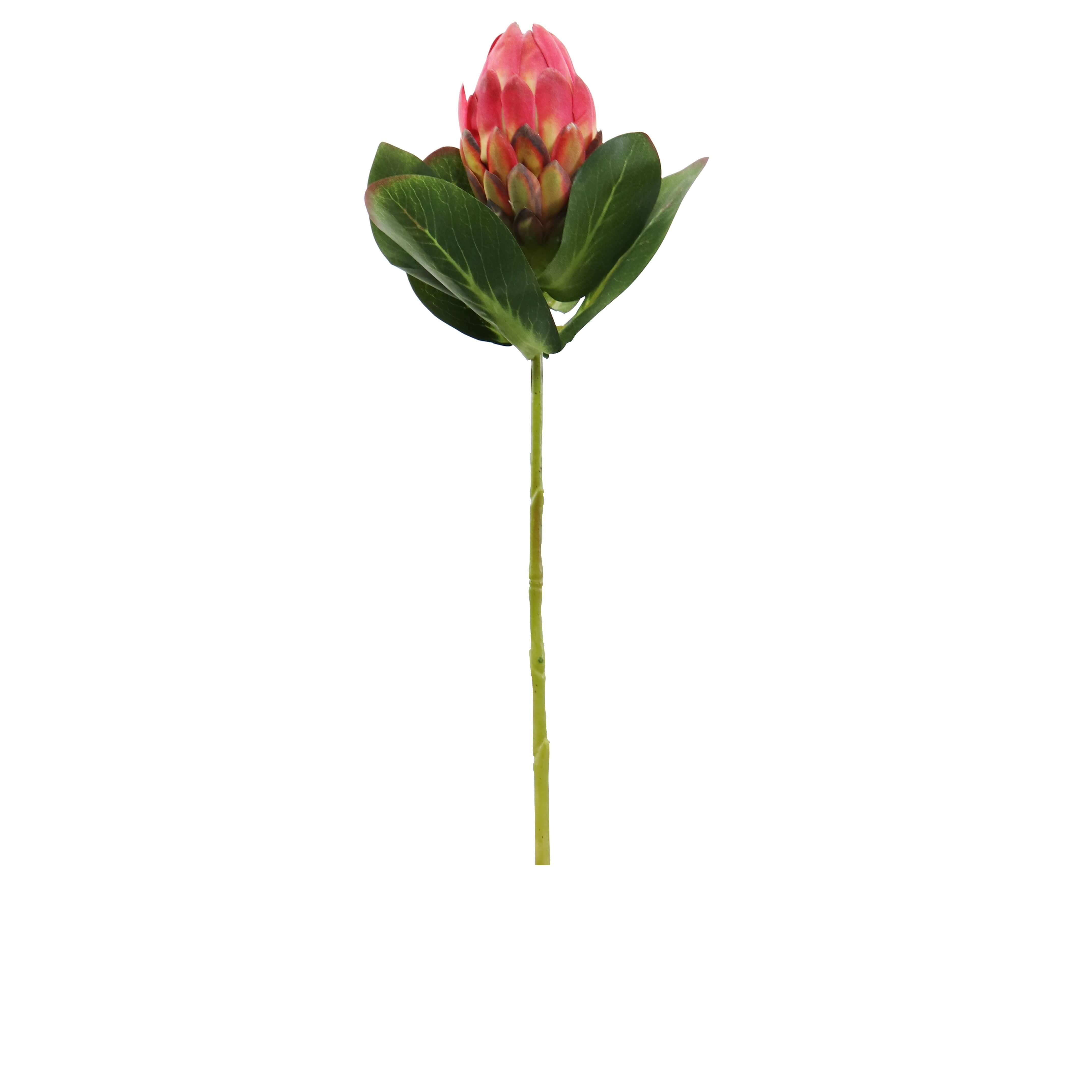 Artifical Queen Protea Stem in Red
