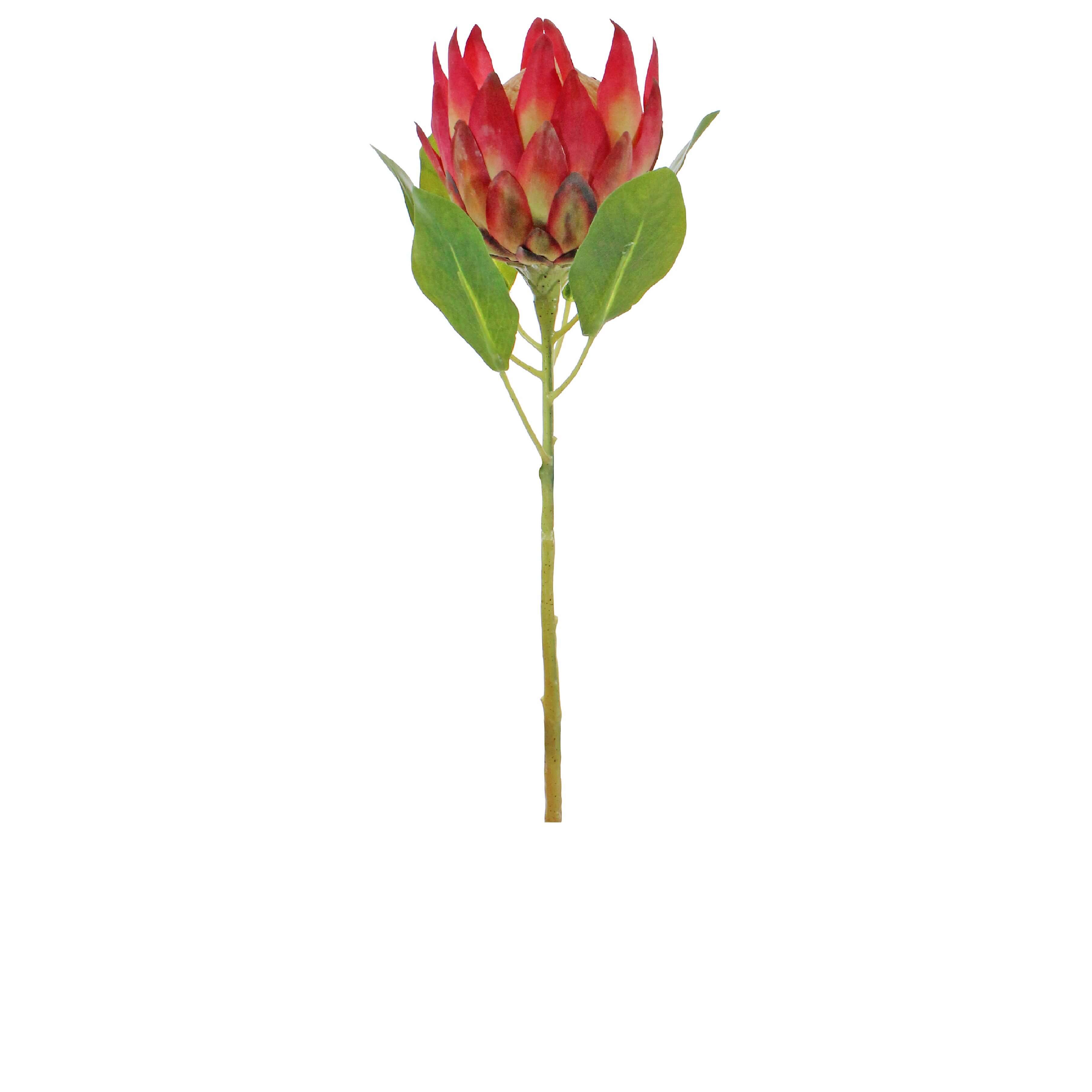 Artifical Satin King Protea stem in Pink Mauve