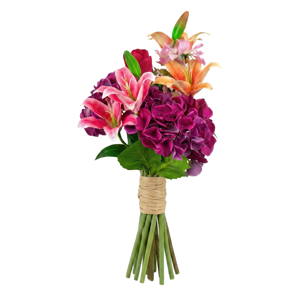 Tangerine Skies Silk Flower Bouquet