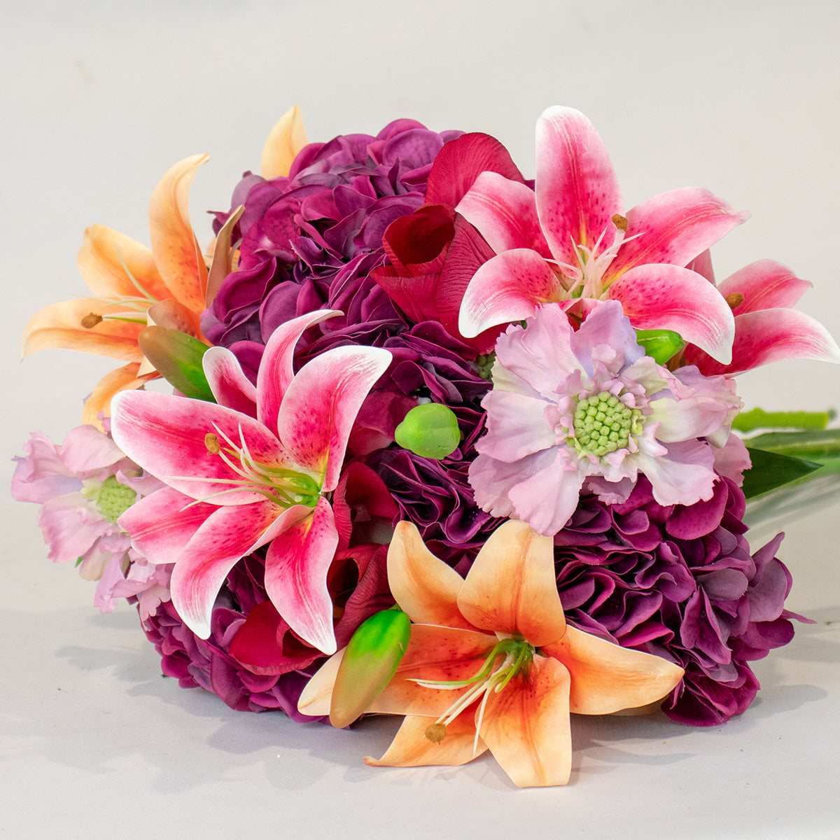 Tangerine Skies Silk Flower Bouquet