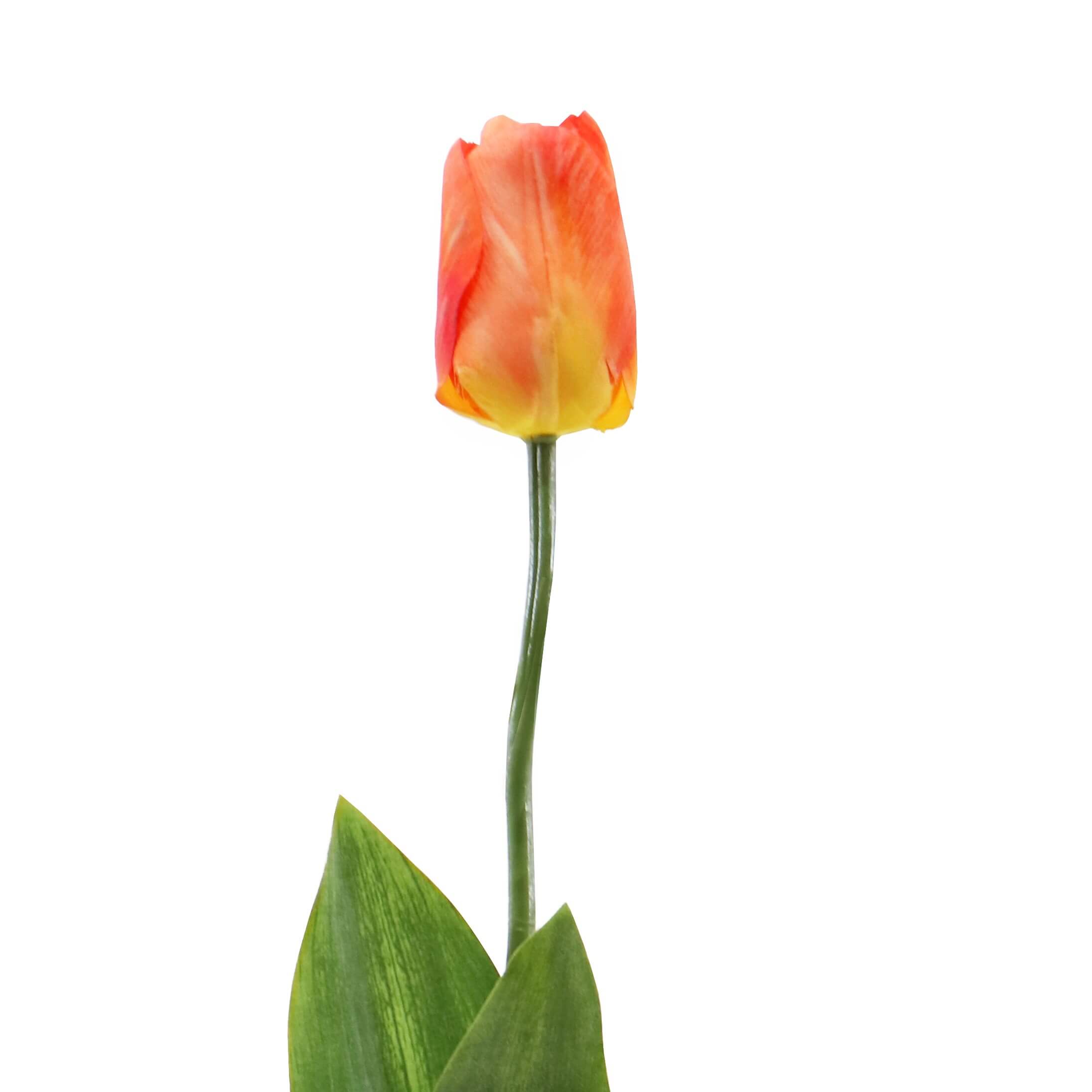 Fake orange tulip flower
