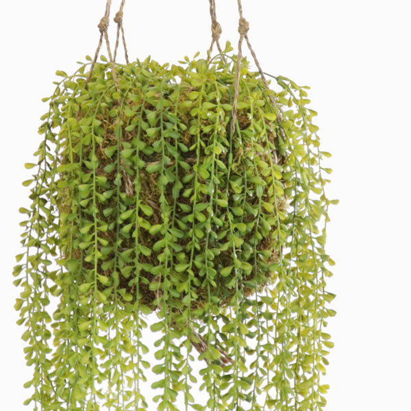 Artificial moss ball plant hanging home décor