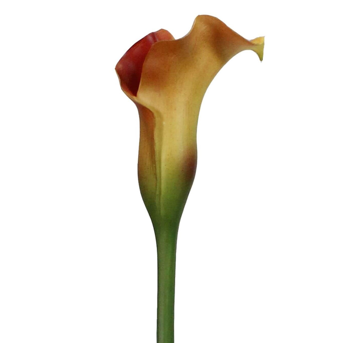 Artificial silk Calla Lily Spray - Coral