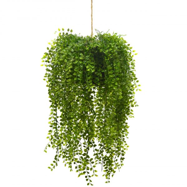 Fake mos ball hanging plant