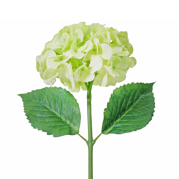 Green artificial Hydrangea flower stem