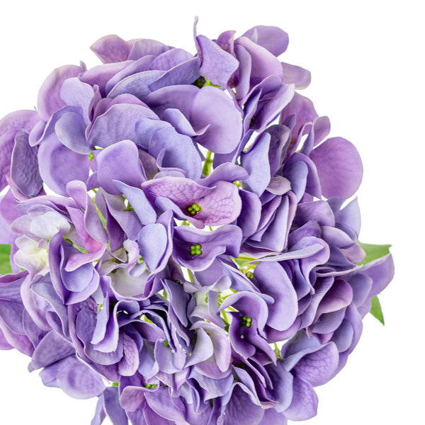 Purple Hydrangea artificial flower stem