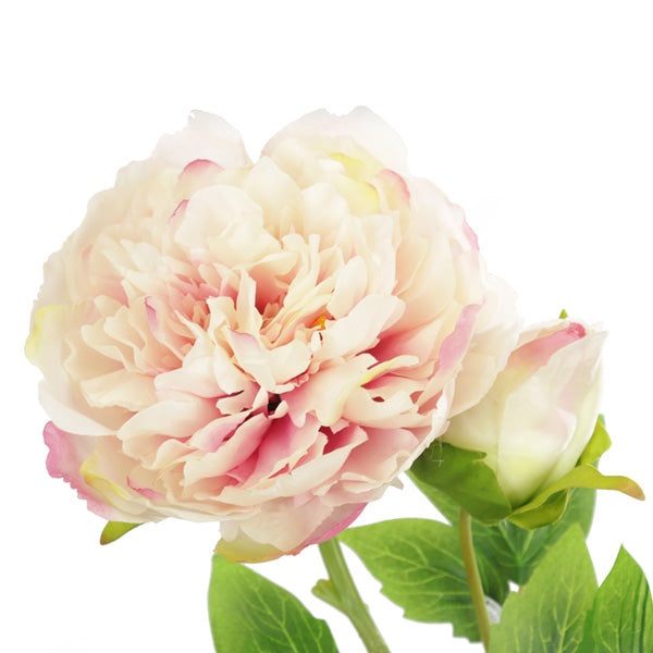 Pink artificial Peony stem