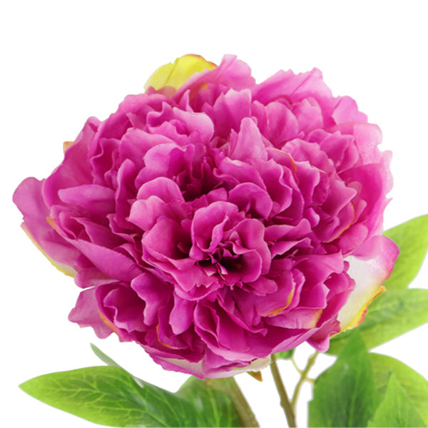 purple artificial Peony flower single stem