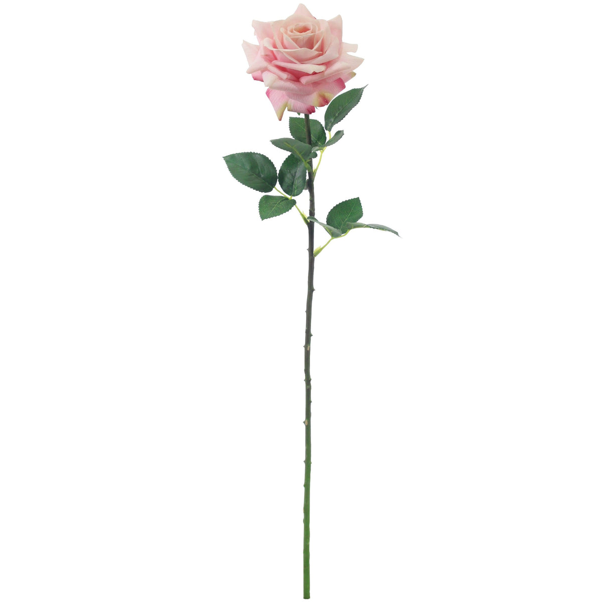 Artificial Pink Real-Touch Rose | Realistic Silk Flowers