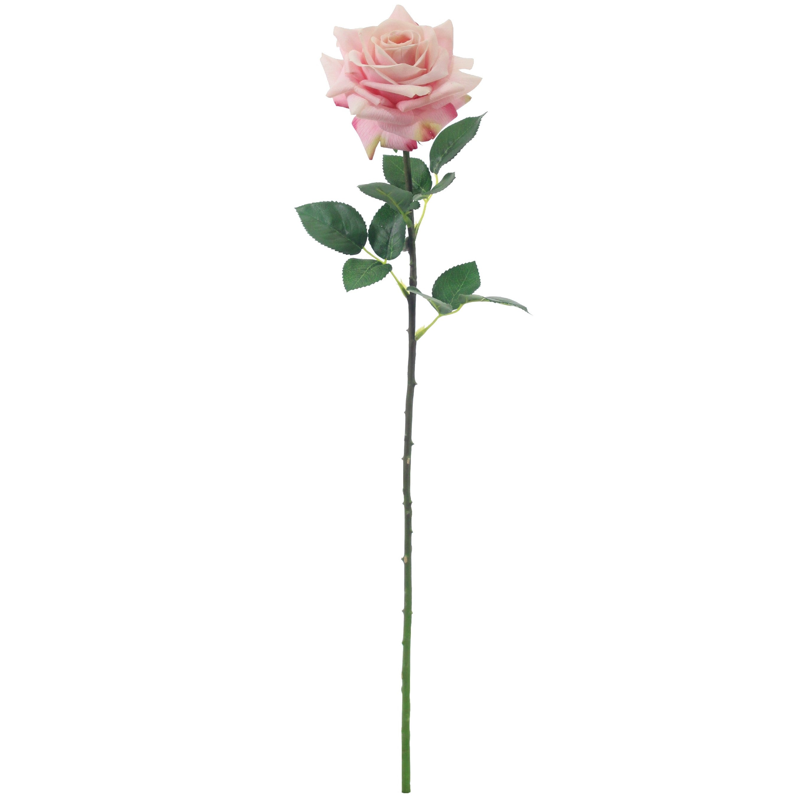 Artificial Real-Touch Rose Stem in Pink