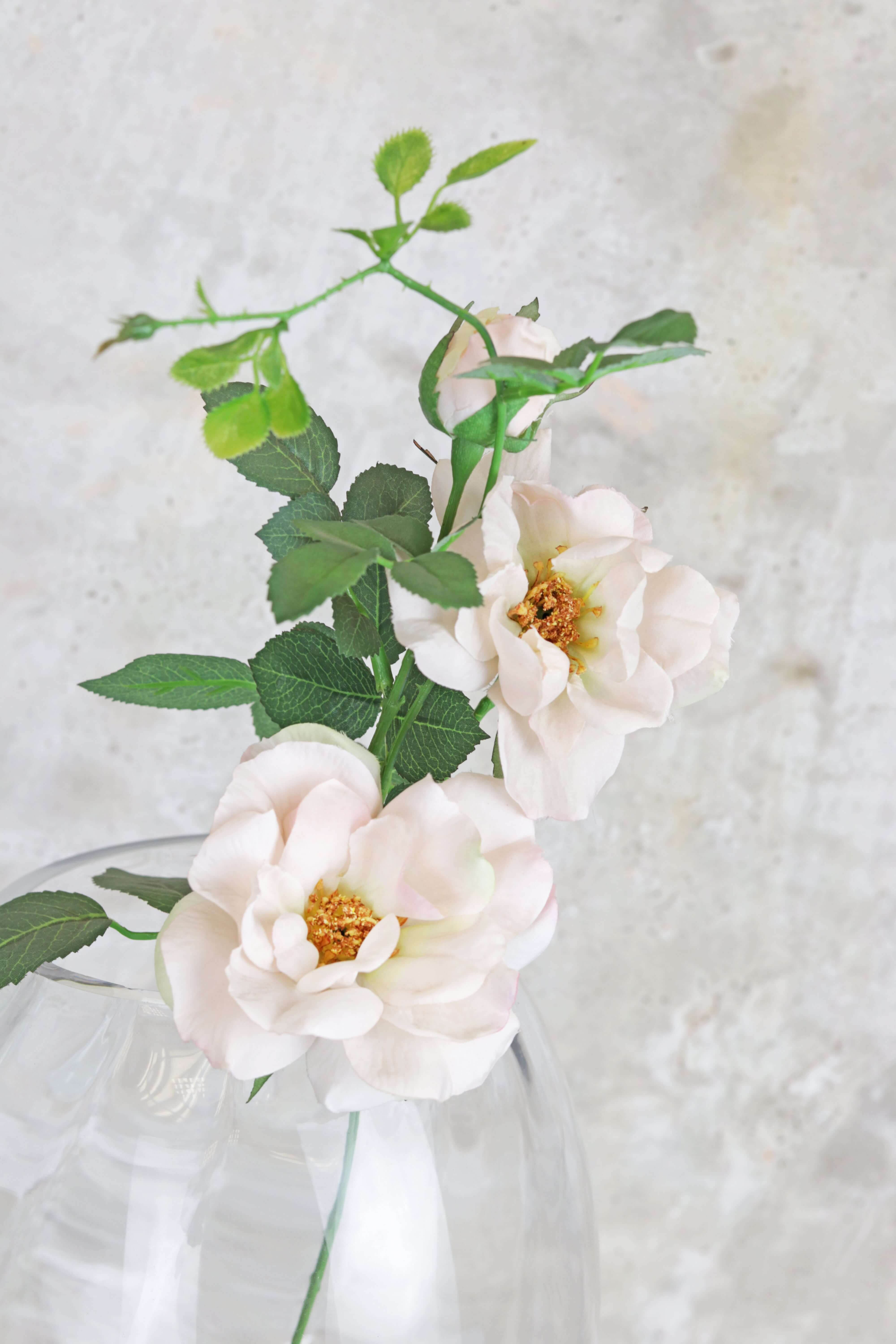 Artificial Tea Rose Stem