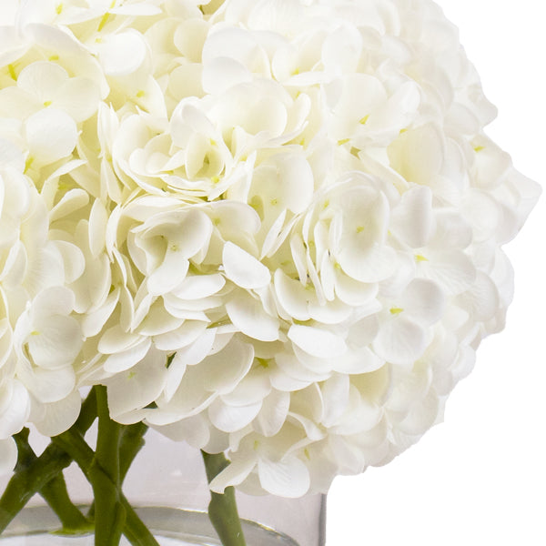 real touch white hydrangea fake flowers