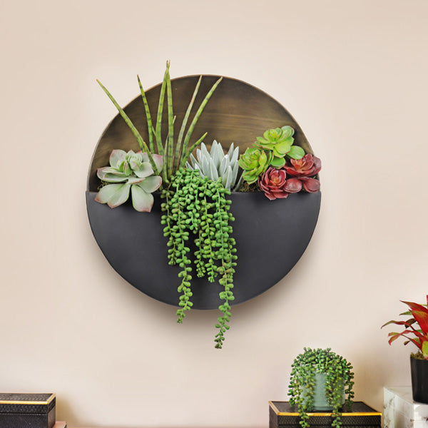 Fake greenery in wall plants