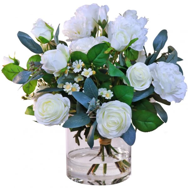 Artificial rose flower arrangement 