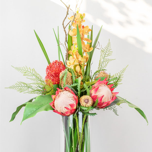 Artificial flower arrangement