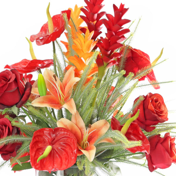 Artificial flower arrangement