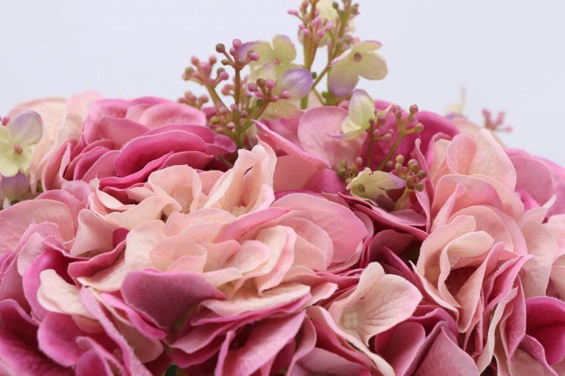 Artificial Hydrangea Arrangement in a home